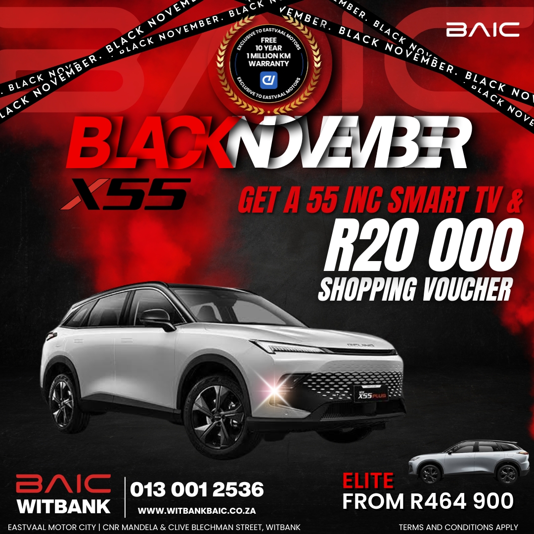 Eastvaal Motor City Black November! Join us and find the vehicle you’ve been waiting for – exclusive deals are on all month long! image from Eastvaal Motors