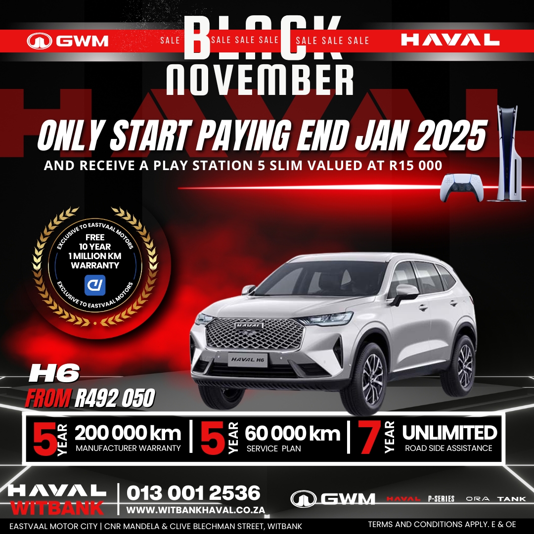 Drive Now, Pay Later! Start 2025 with style – and enjoy your new car today with payments only starting in January. image from Eastvaal Motors