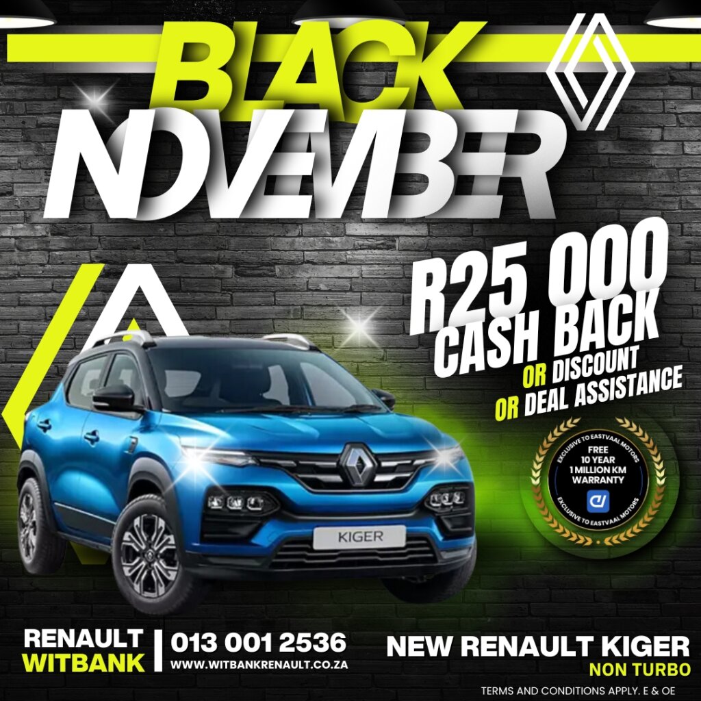 Unbeatable Deals Alert! This Black November, enjoy cashback on select models and exclusive savings at Eastvaal Motor City! image from Eastvaal Motors