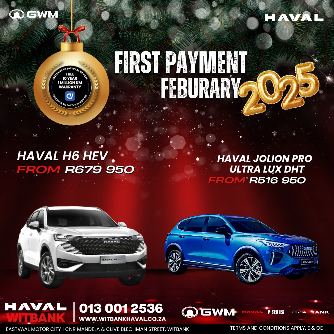 Holiday dreams come true with HAVAL! 🎁 Drive away with incredible savings! image from Eastvaal Motors