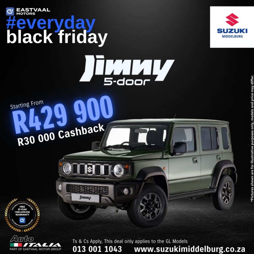 Suzuki Jimny 5 Door Everyday Black Friday image from Eastvaal Motors