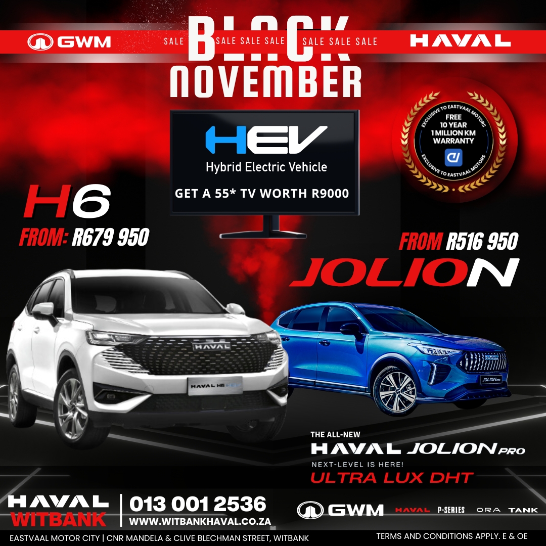 Black November at Eastvaal! Save big on your next car with deals too good to pass up. Limited-time offers are on now! image from Eastvaal Motors