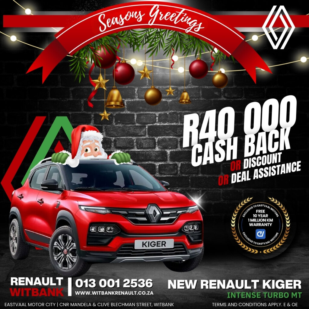 🎅 Sleigh the Holidays in a Sleek Renault from Eastvaal! 🚗 image from Eastvaal Motors