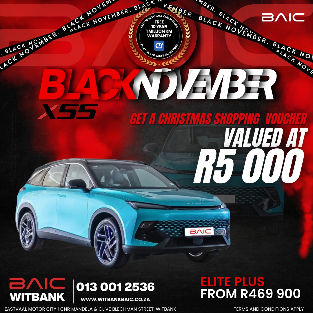 Eastvaal Motor City Black November! Join us and find the vehicle you’ve been waiting for – exclusive deals are on all month long! image from Eastvaal Motors