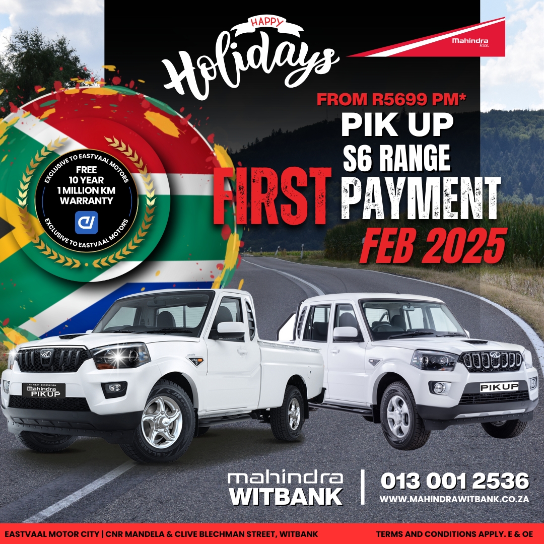 🎉 The ultimate holiday adventure starts here! Choose Mahindra and save. 🏔️ image from Eastvaal Motors