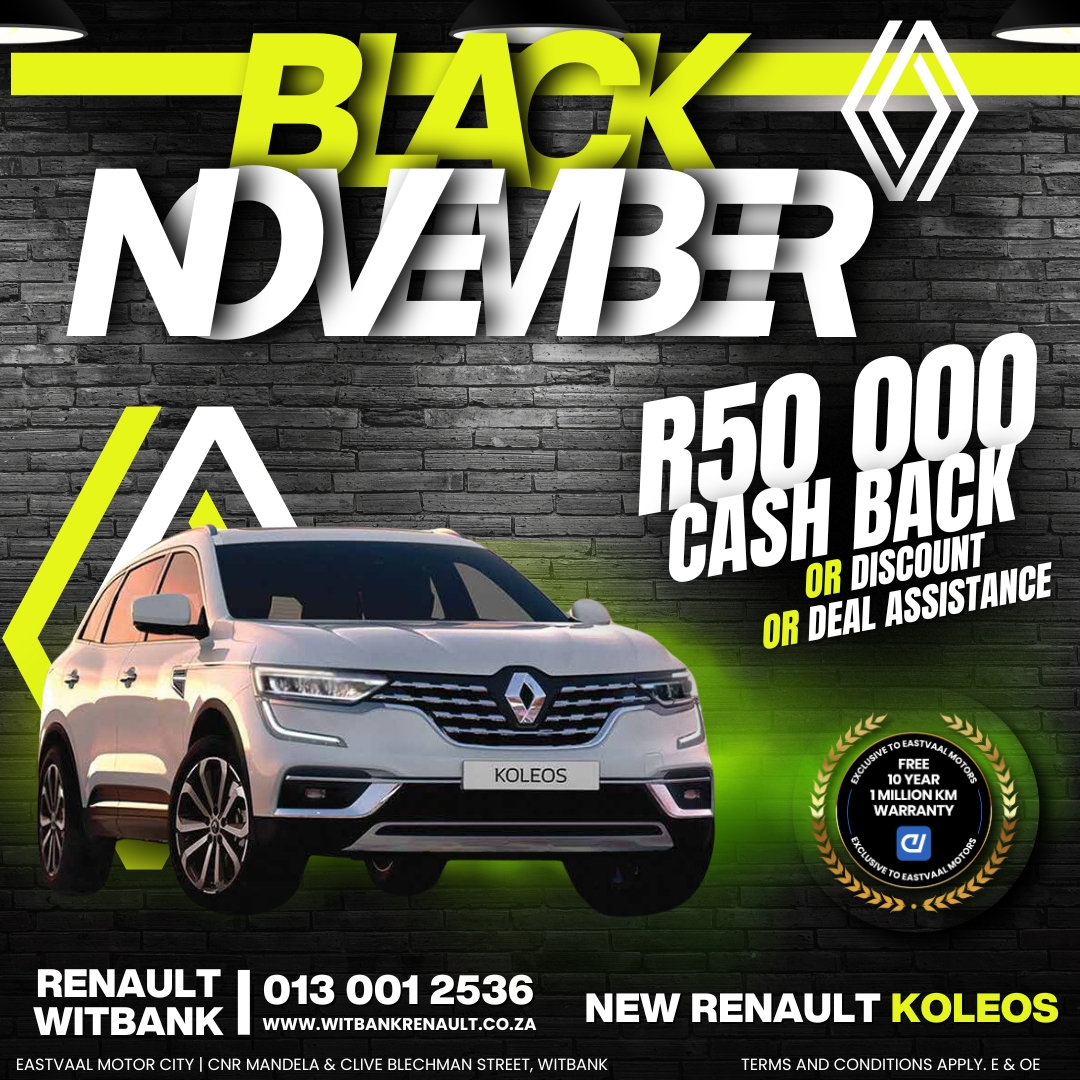 Unbeatable Deals Alert! This Black November, enjoy cashback on select models and exclusive savings at Eastvaal Motor City! image from Eastvaal Motors