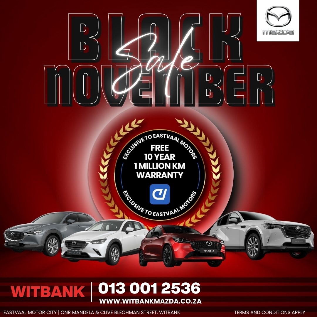 Looking for a New Ride? Enjoy massive savings and a 10-year, 1 million km warranty this Black November at Eastvaal Motor City! image from Eastvaal Motors