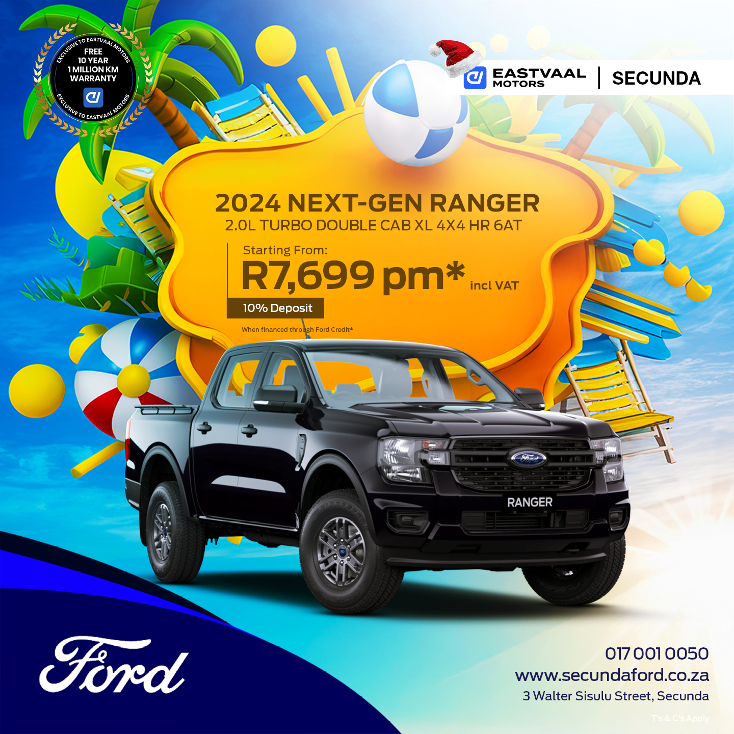 Ford Ranger 2.0L Turbo Double Cab XL 4×4 HR 6AT 🌟🎄 image from Eastvaal Motors