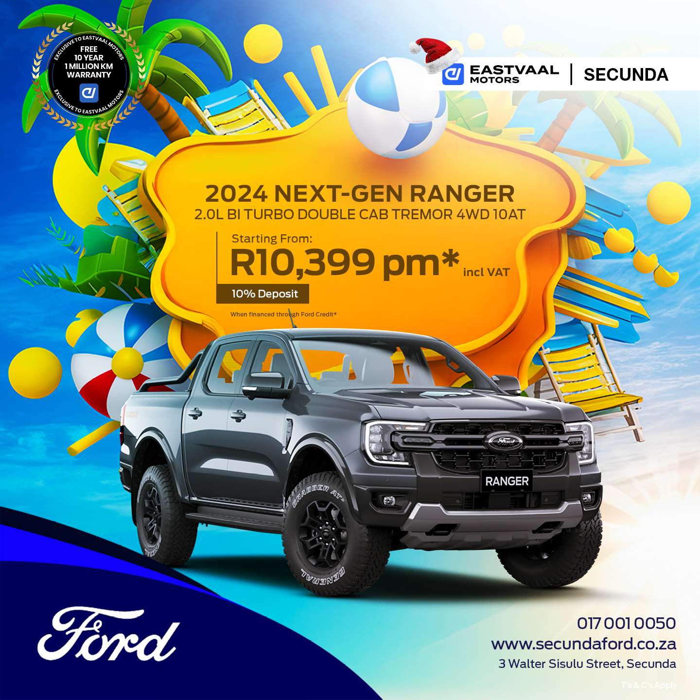 Ford Ranger 2.0L Bi Turbo Double Cab Tremor 4WD 10AT image from Eastvaal Motors