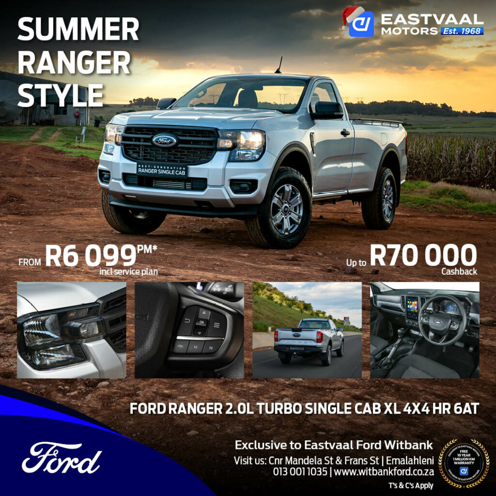 Ford Ranger 2.0L Turbo Single Cab XL 4×4 6AT image from Eastvaal Motors