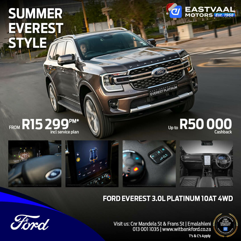 Ford Everest 3.0L Platinum 10AT 4WD image from Eastvaal Motors