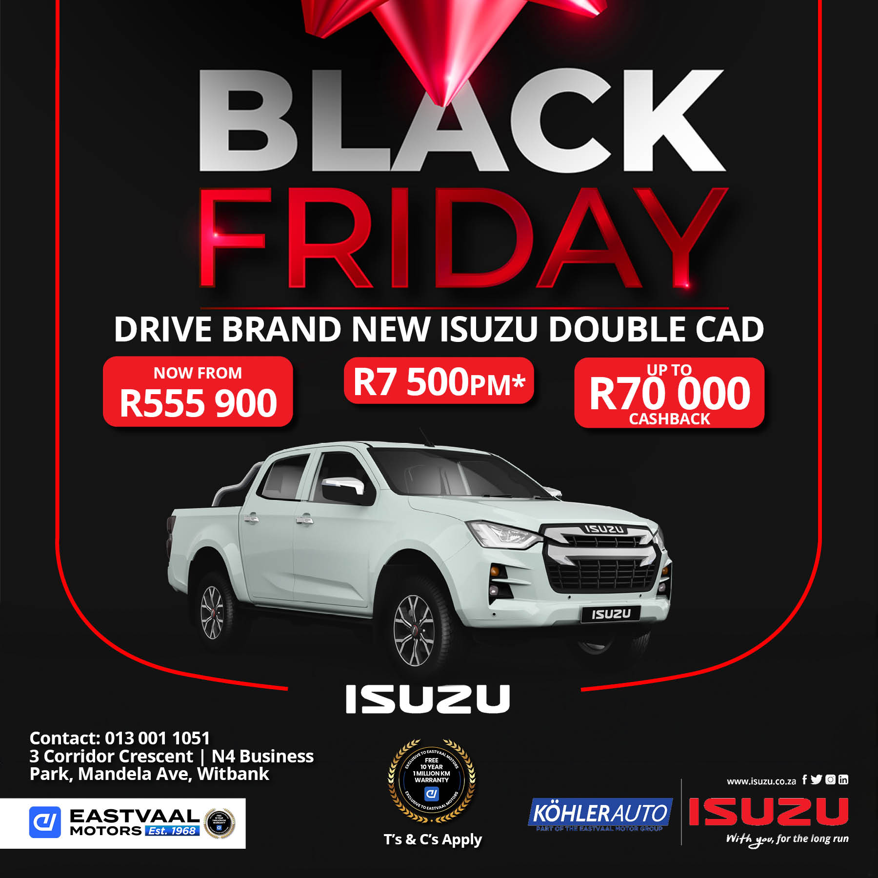 Isuzu Double Cab image from Eastvaal Motors