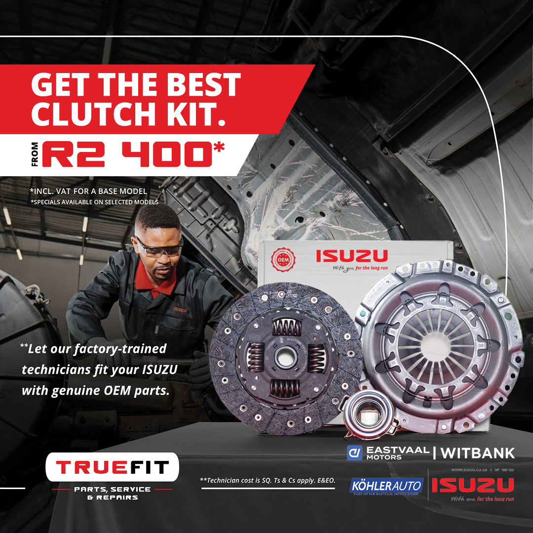 Isuzu Clutch Kit image from Eastvaal Motors