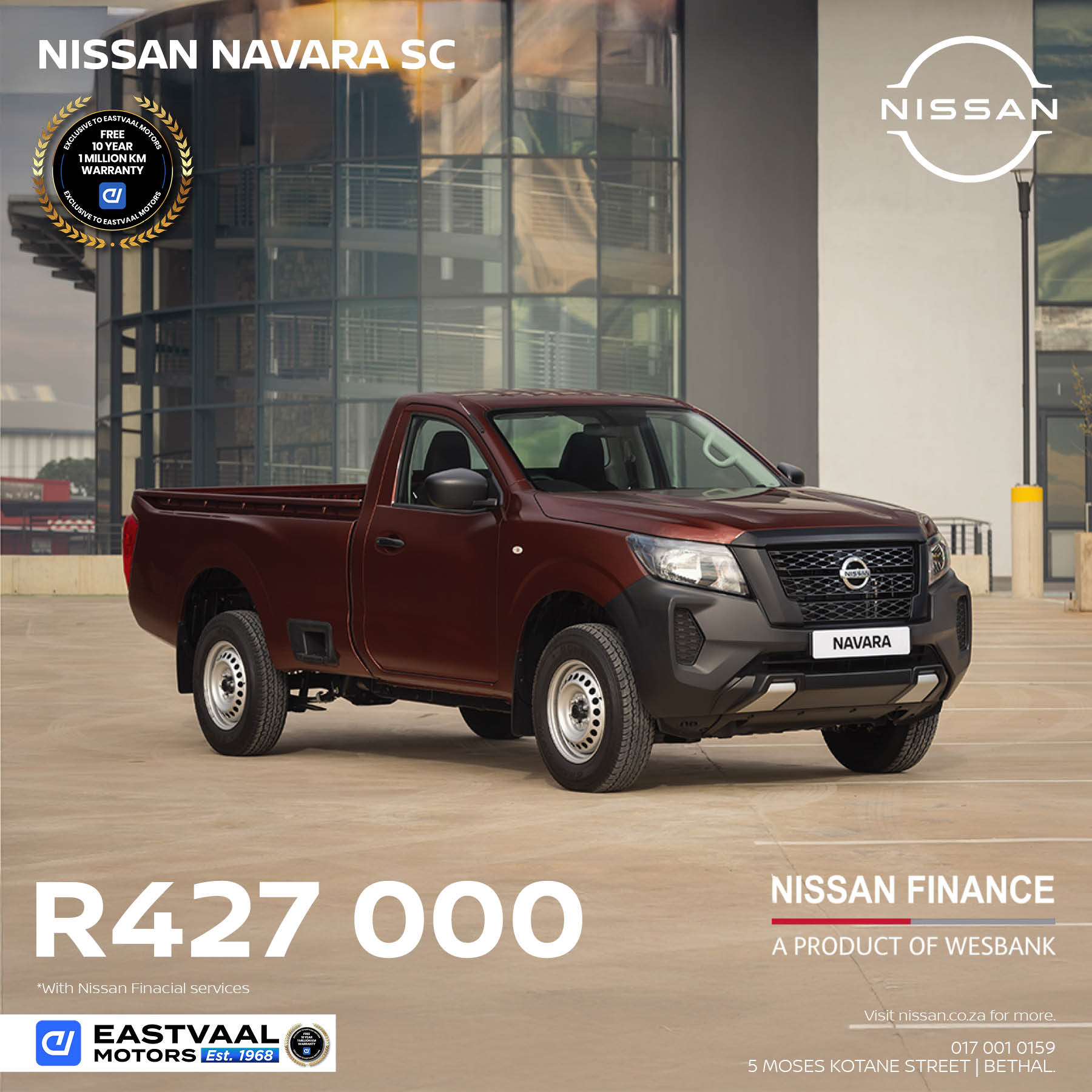 Nissan Navara Single Cab image from Eastvaal Motors