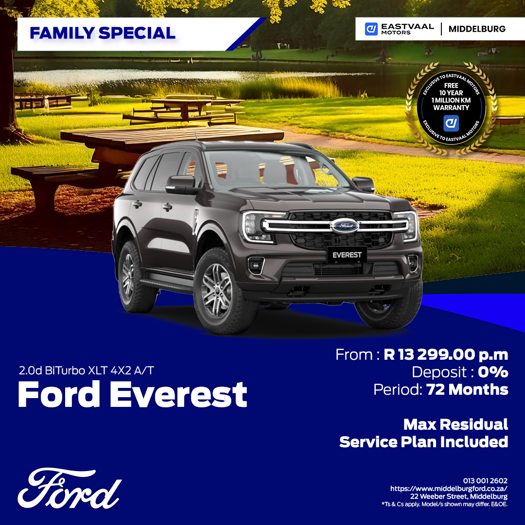 Ford Everest 2.0d BiTurbo XLT 4X2 A/T image from 