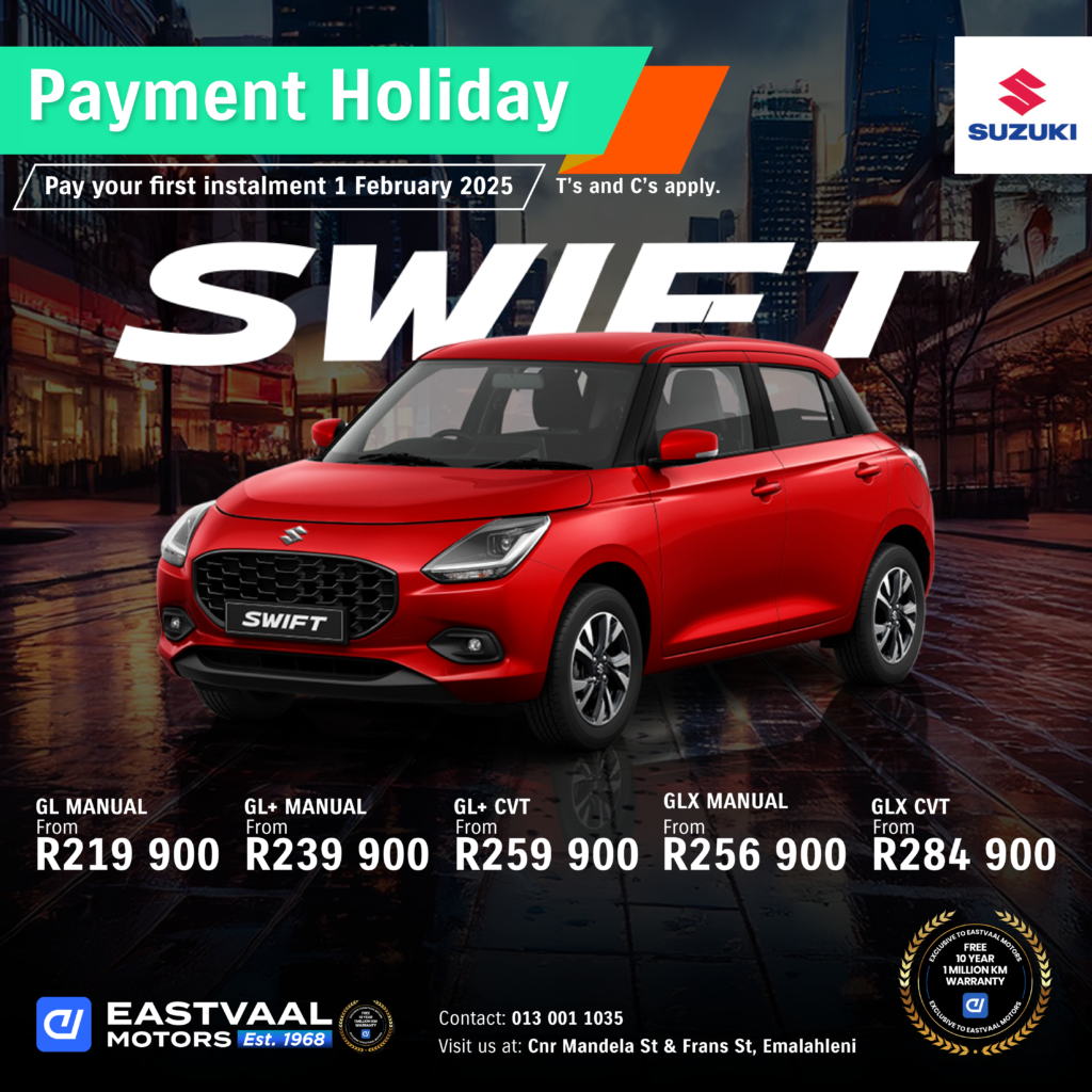 All NEW Suzuki Swift image from Eastvaal Motors