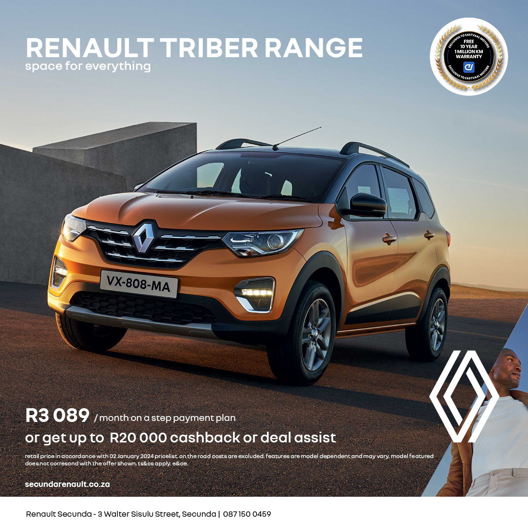 Renault Triber Range image from Eastvaal Motors