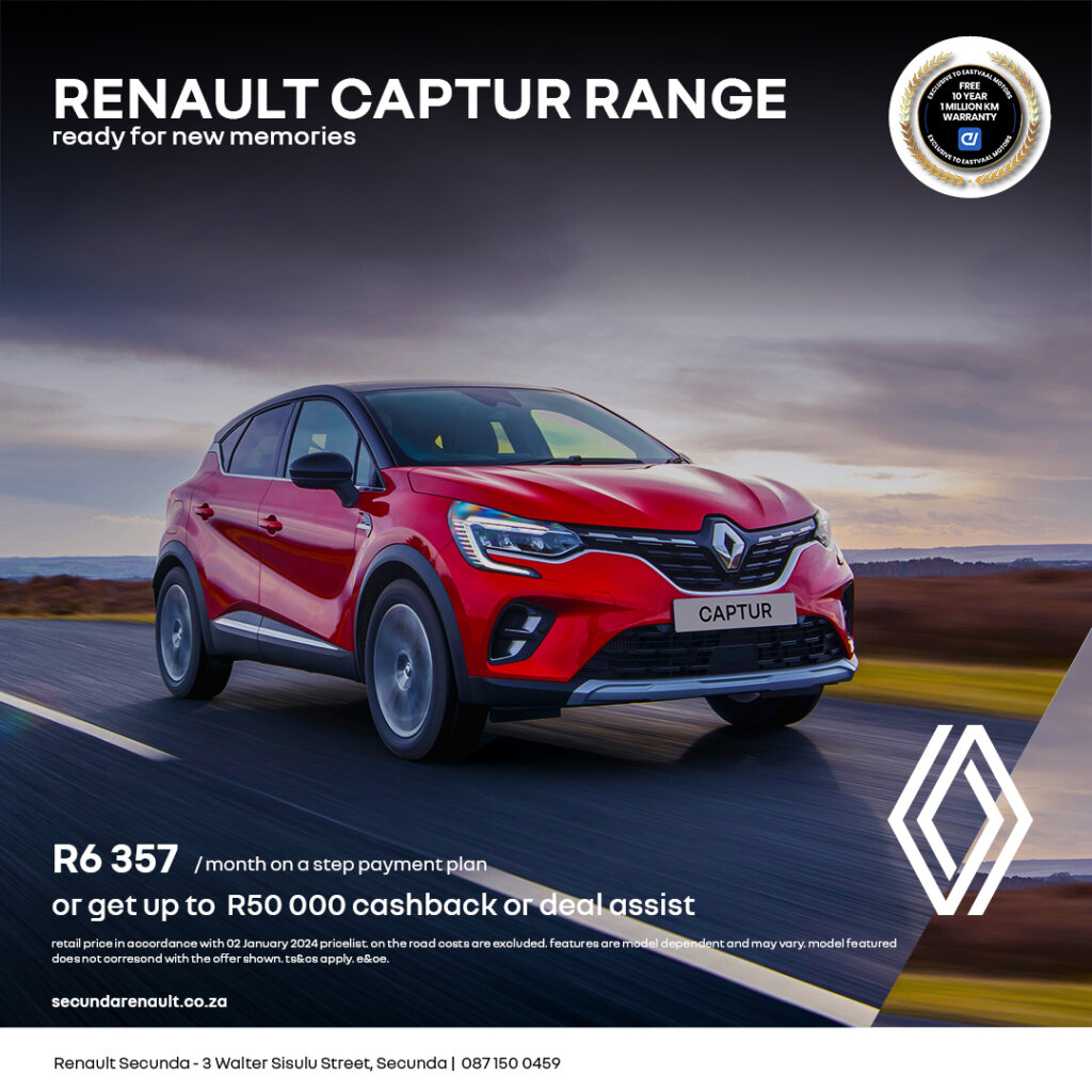 Renault Captur range image from Eastvaal Motors