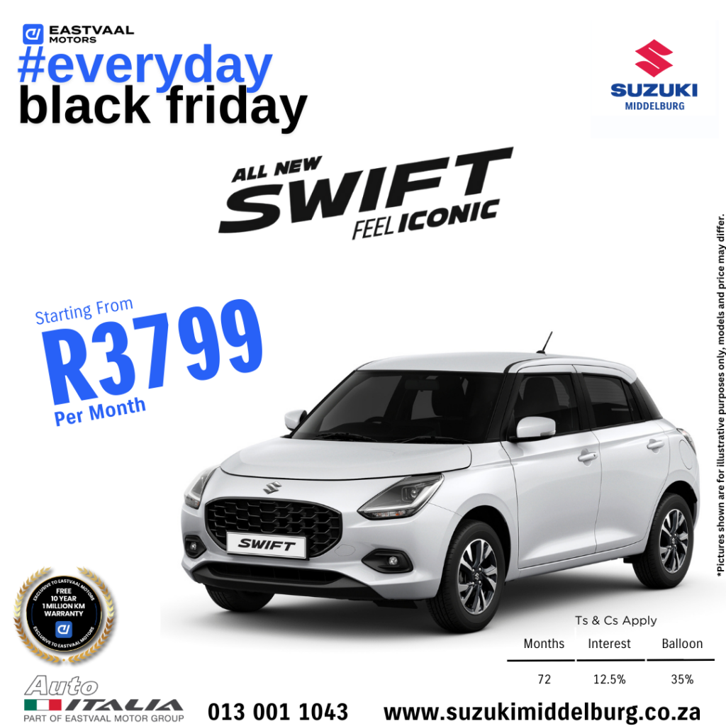 New Swift – Black Friday Everyday image from Eastvaal Motors