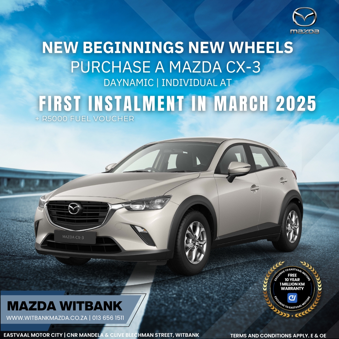 🌟 “New Year, new journeys! Let the Mazda range take you places in 2025. image from Eastvaal Motors