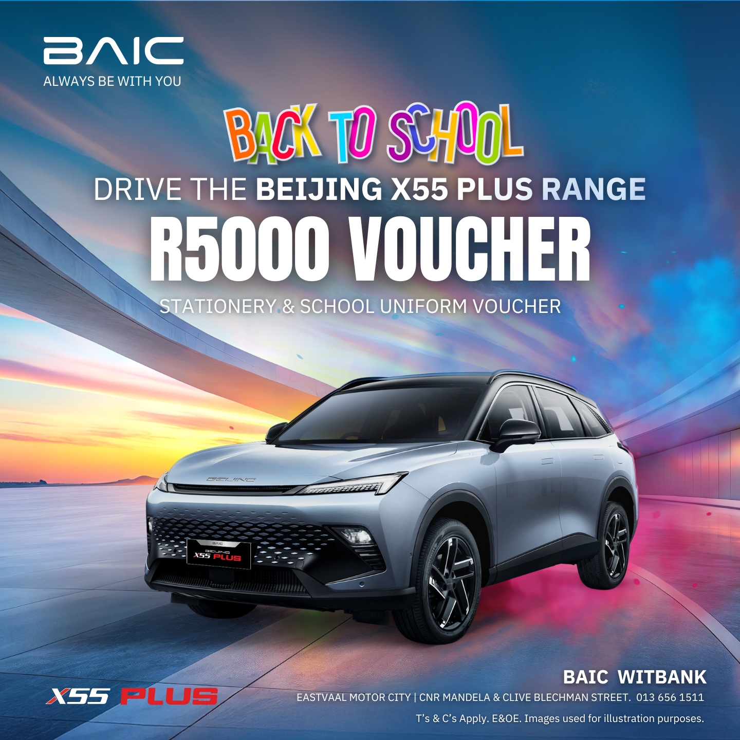 2025 is here, and so is your dream car! Explore the BAIC range and let’s make this year the best one yet.” 🚗🎉 image from Eastvaal Motors