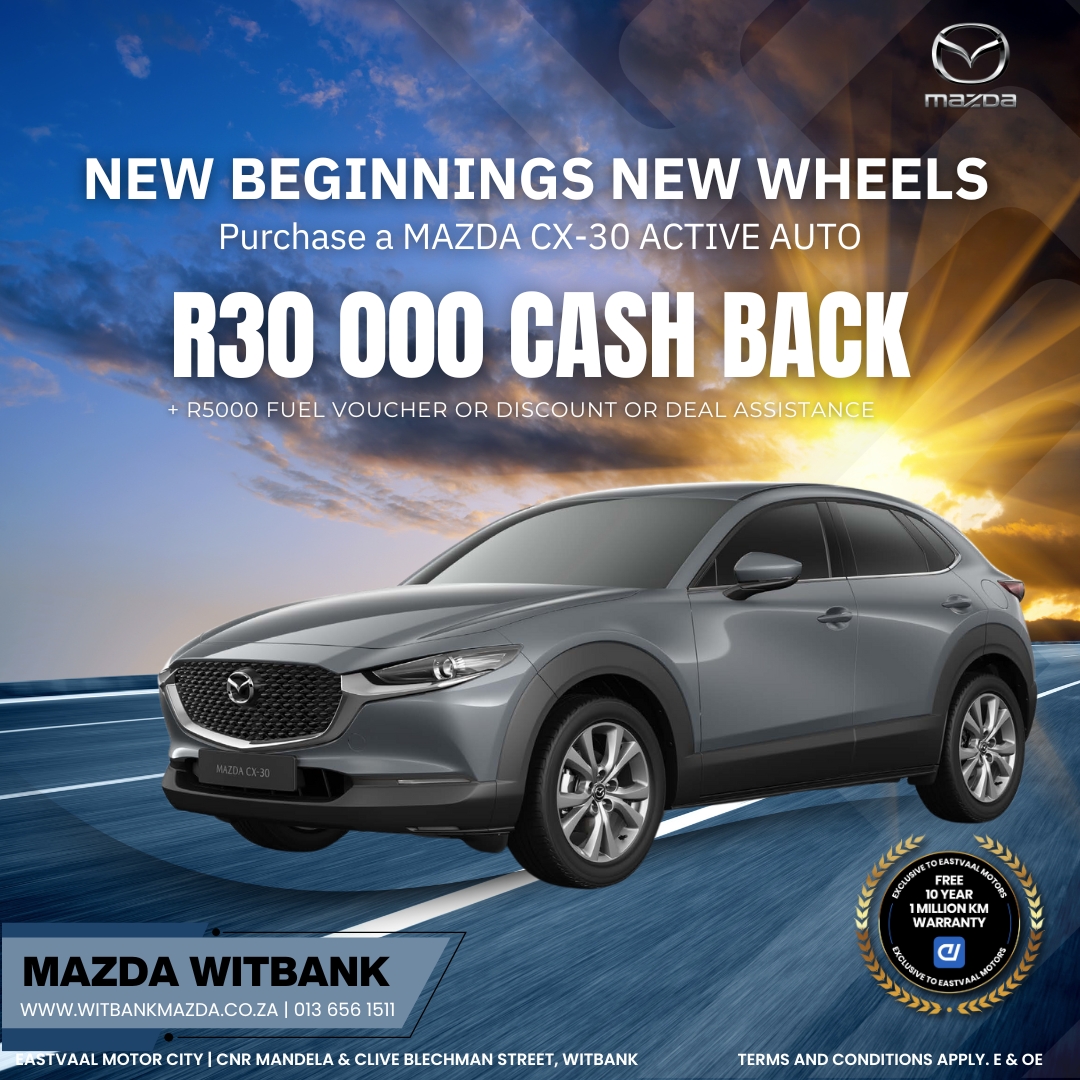 ✨ “New dreams, new destinations—begin your 2025 journey in a Mazda today!” image from Eastvaal Motors