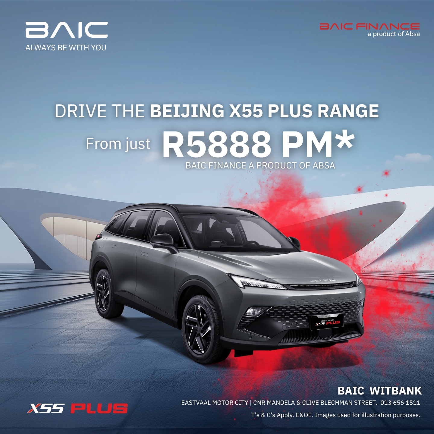 Turn the key to success in 2025 with a sleek and reliable BAIC. New year, new journey!” 🚗🛤️ image from Eastvaal Motors