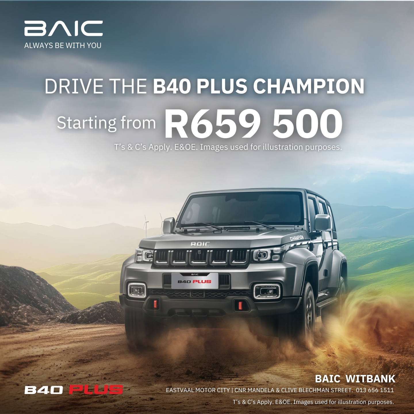 Every new beginning starts with a step forward – and the perfect car. Choose BAIC this New Year.” 🚘✨ image from Eastvaal Motors