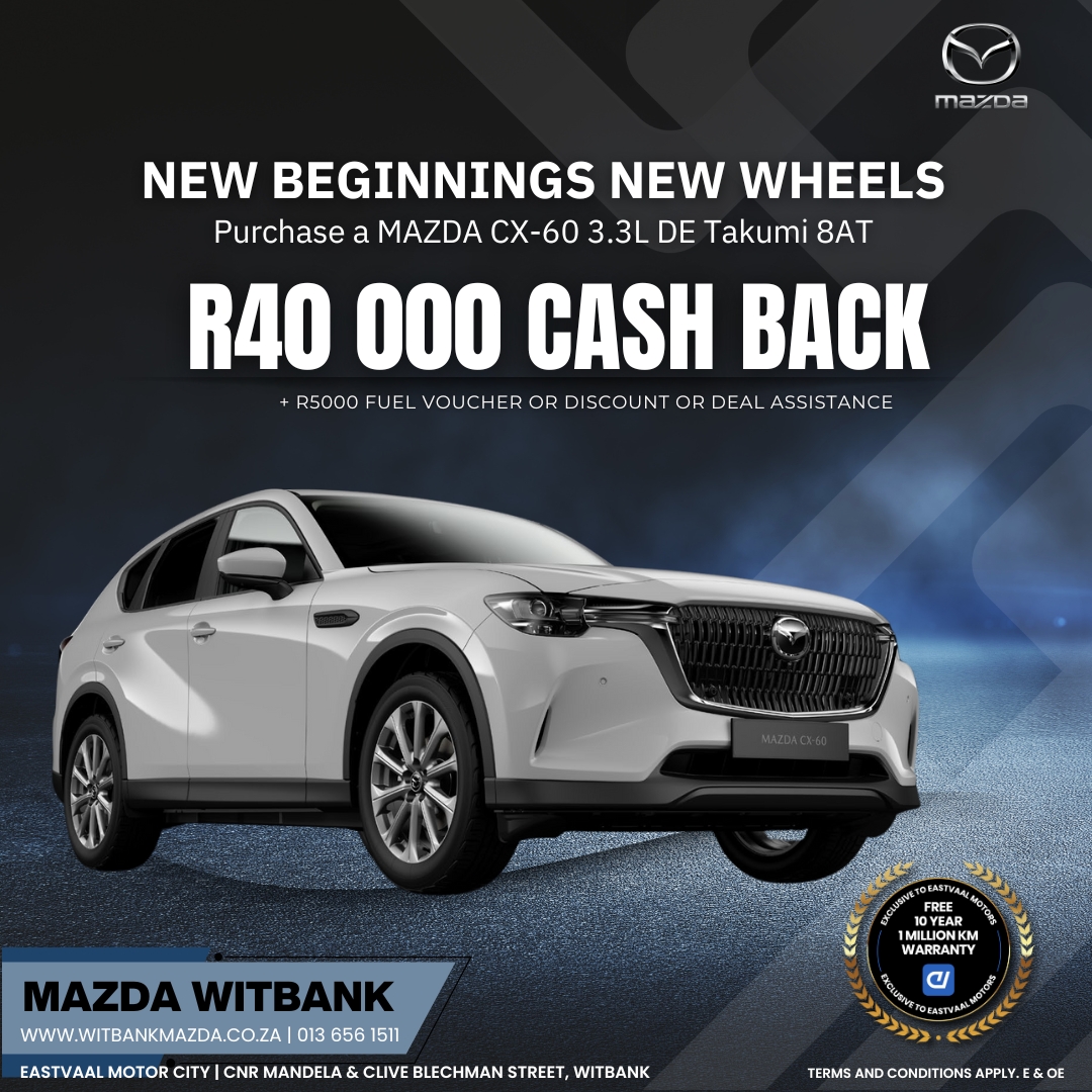 🚗💨 “Fuel your 2025 goals with the exceptional performance of Mazda. A new year calls for new possibilities. image from Eastvaal Motors