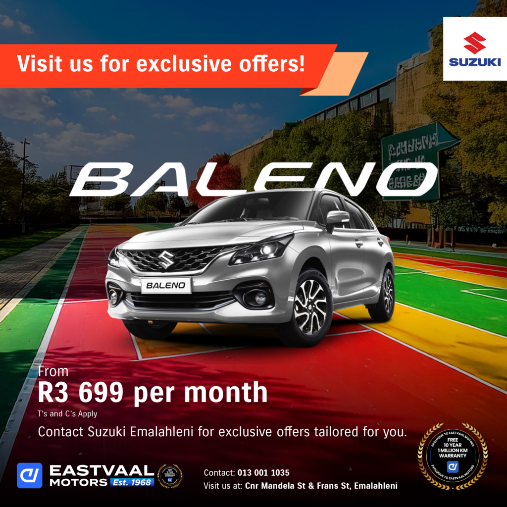 Suzuki Baleno image from Eastvaal Motors