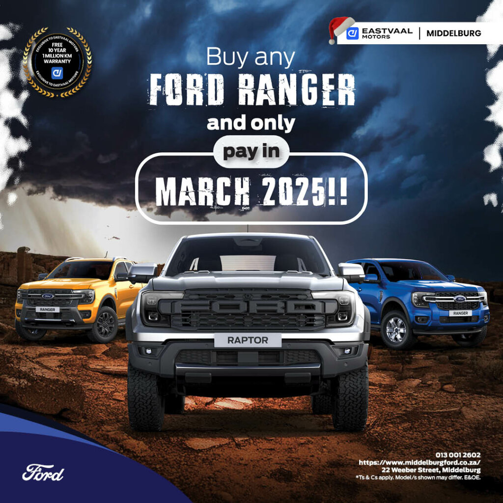 Buy a Ford Ranger and only pay in March 2025!! image from Eastvaal Motors