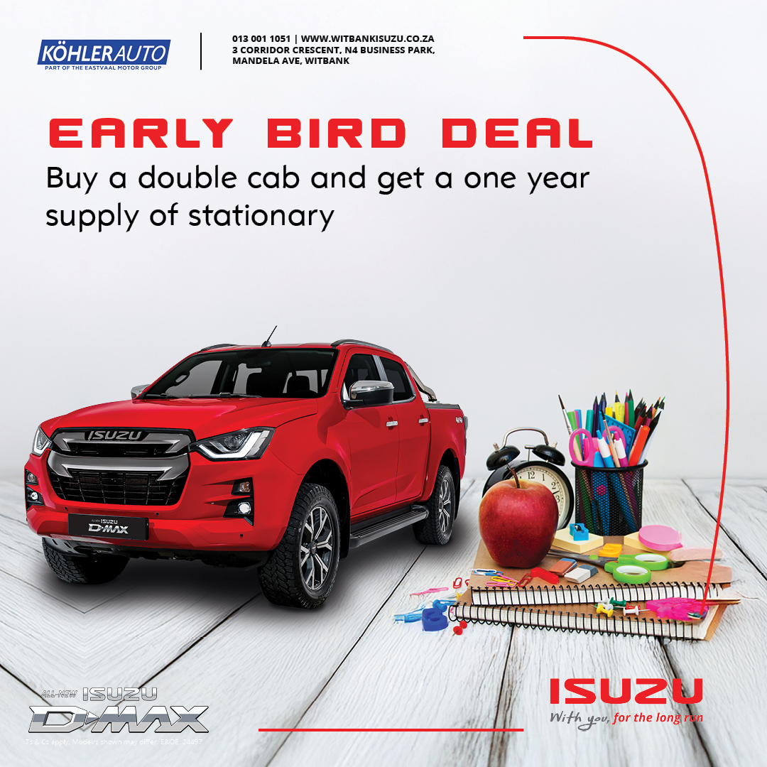 Early Bird Deal at Isuzu Witbank image from 