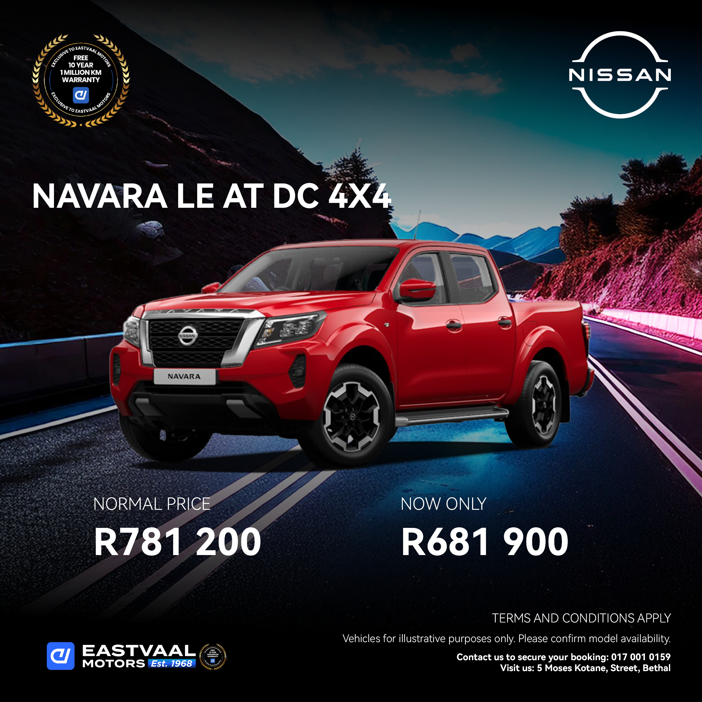 Nissan Navara LE AT DC 4×4 image from Eastvaal Motors