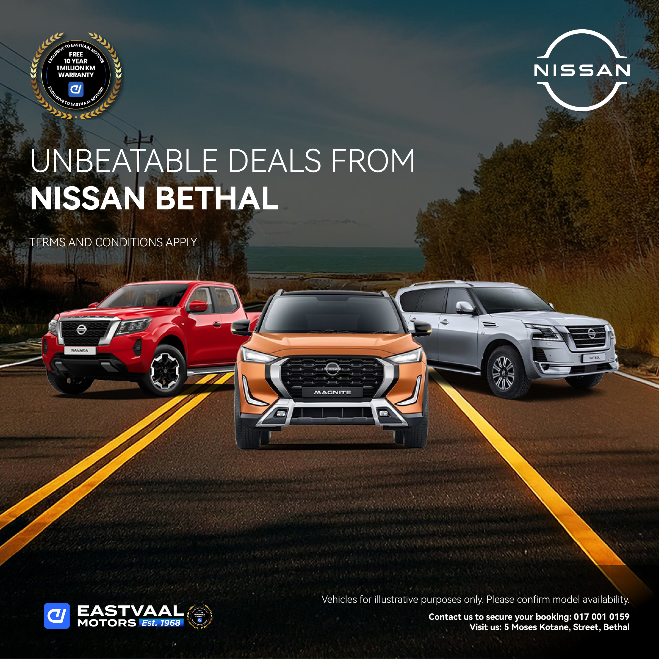 Get unbeatable deals from Nissan Bethal image from Eastvaal Motors