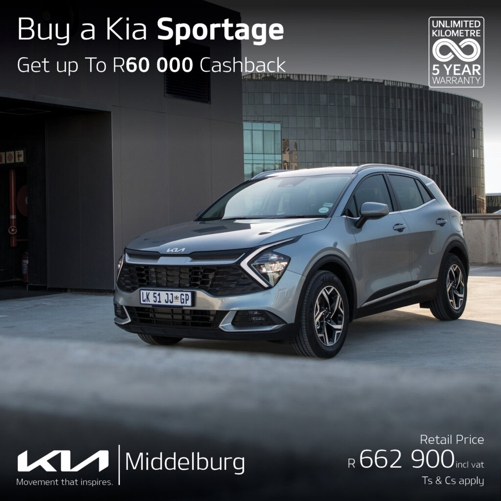 Buy a KIA Sportage 🌟🎄 🎁🚗 😊🎉 AND get up to R60 000 cashback! image from Eastvaal Motors