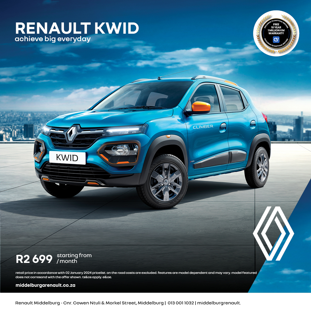 Renault Kwid – Calling all students image from Eastvaal Motors