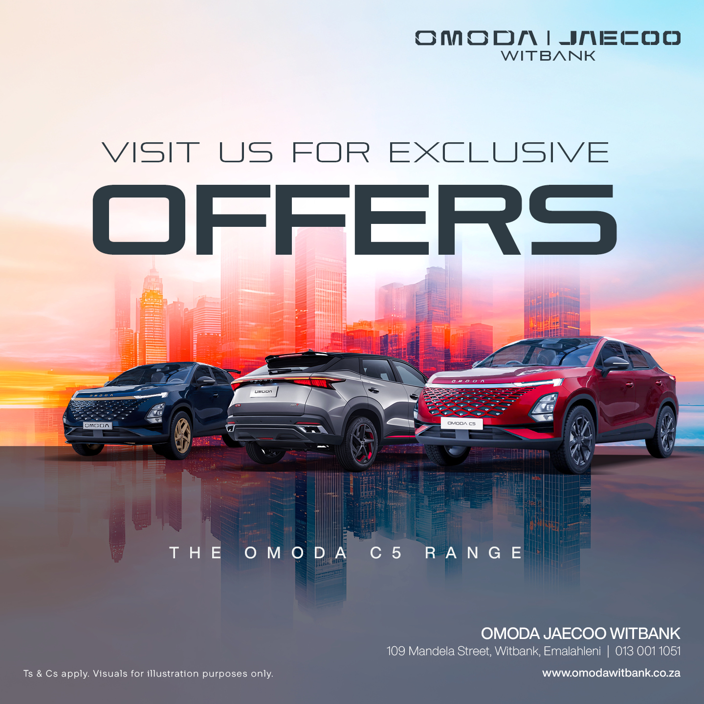 Visit us for exclusive offers on the Omoda C5 range image from 