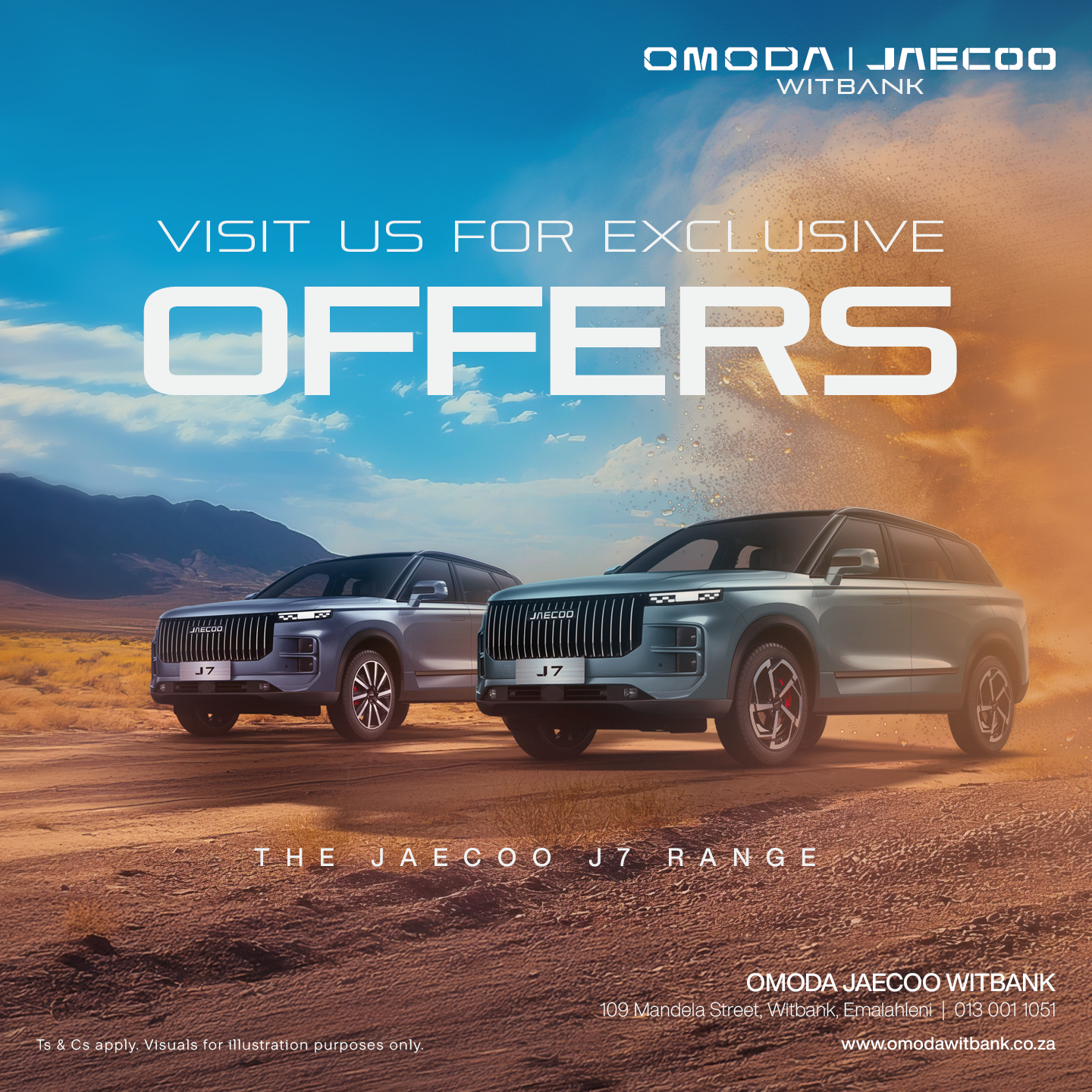 Visit us for exclusive offers on the Jaecoo J7 range image from 