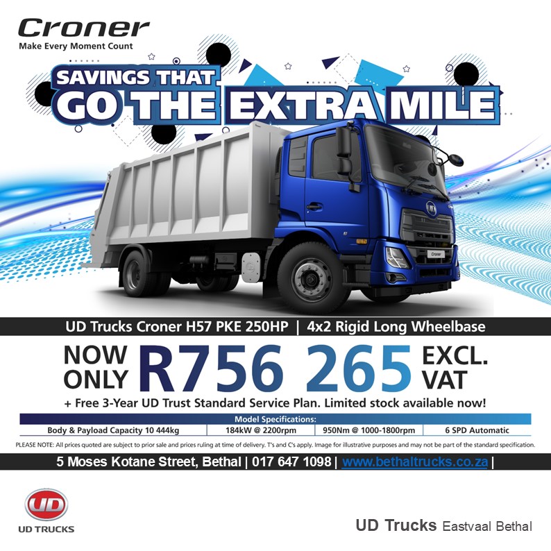 Croner H57 PKE 250HP image from Eastvaal Motors