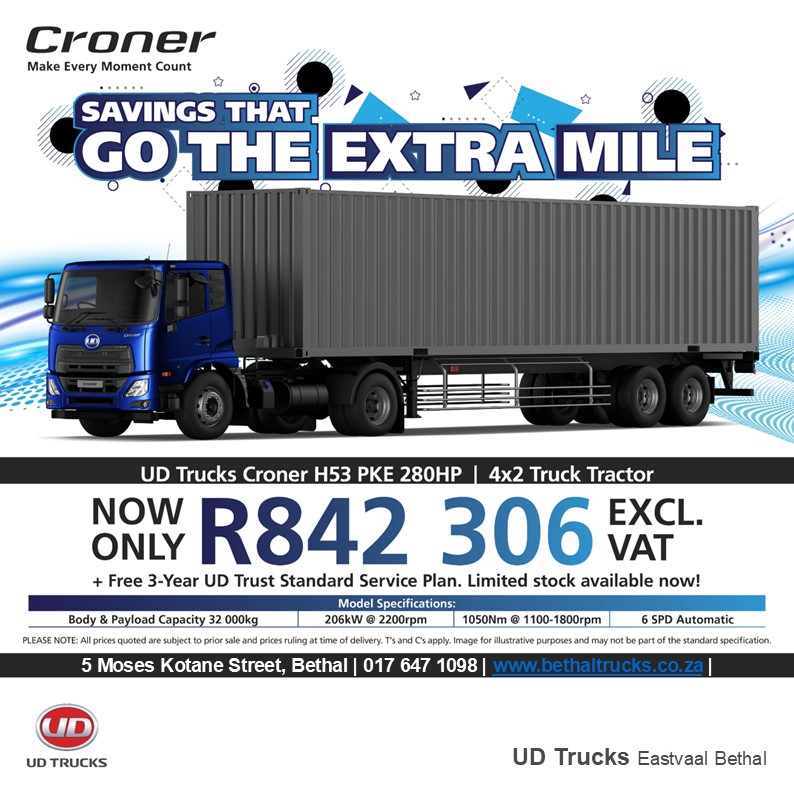 Croner H53 PKE 280HP image from Eastvaal Motors