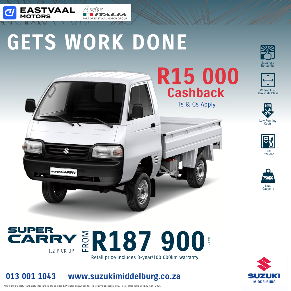 Suzuki Super Carry image from Eastvaal Motors