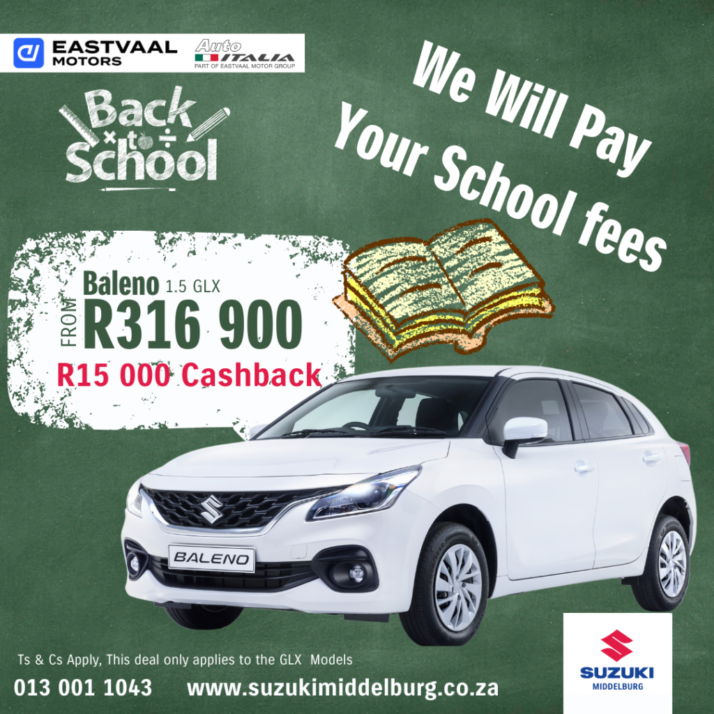 Suzuki Baleno – Back to School image from Eastvaal Motors