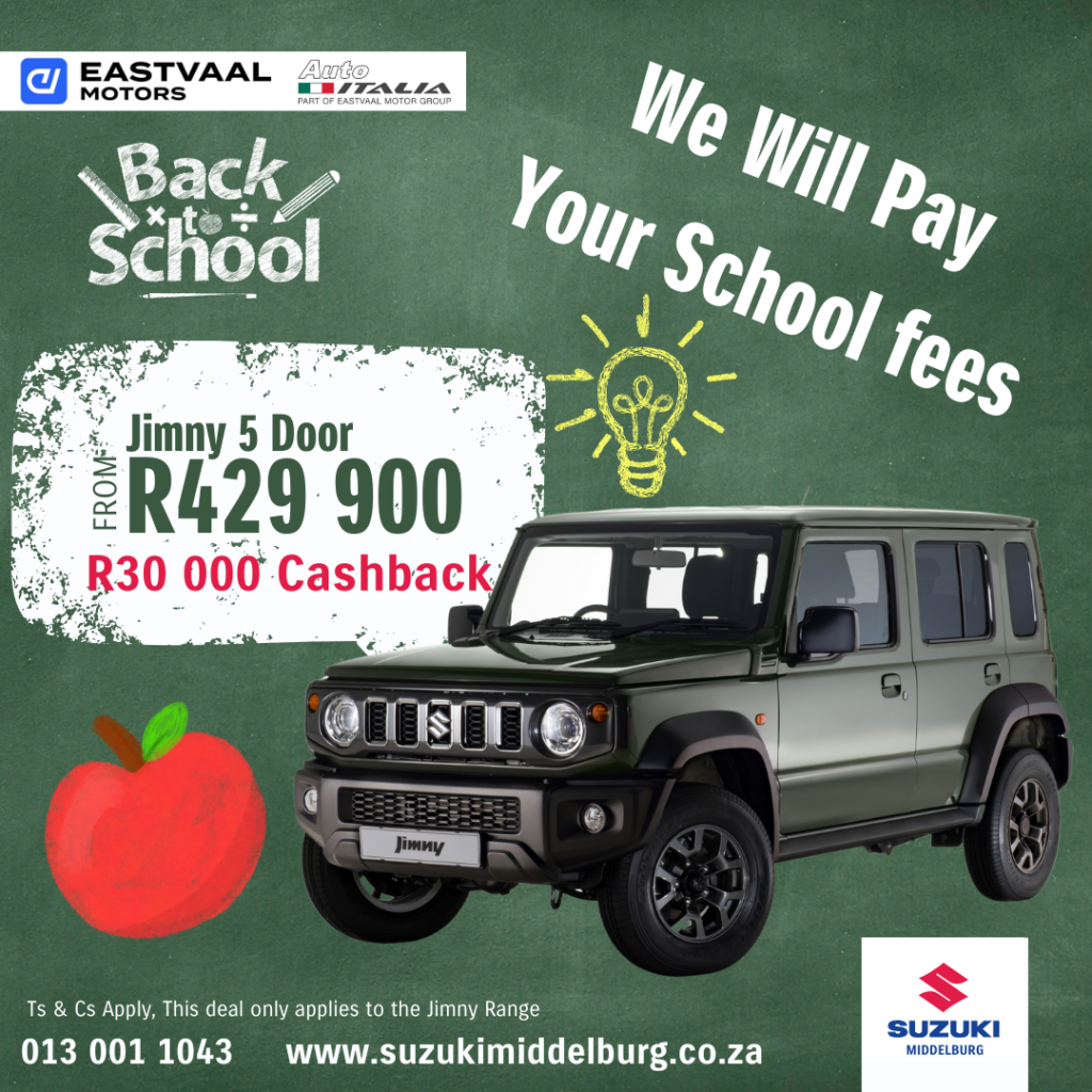 Back to School – Suzuki Jimny image from Eastvaal Motors