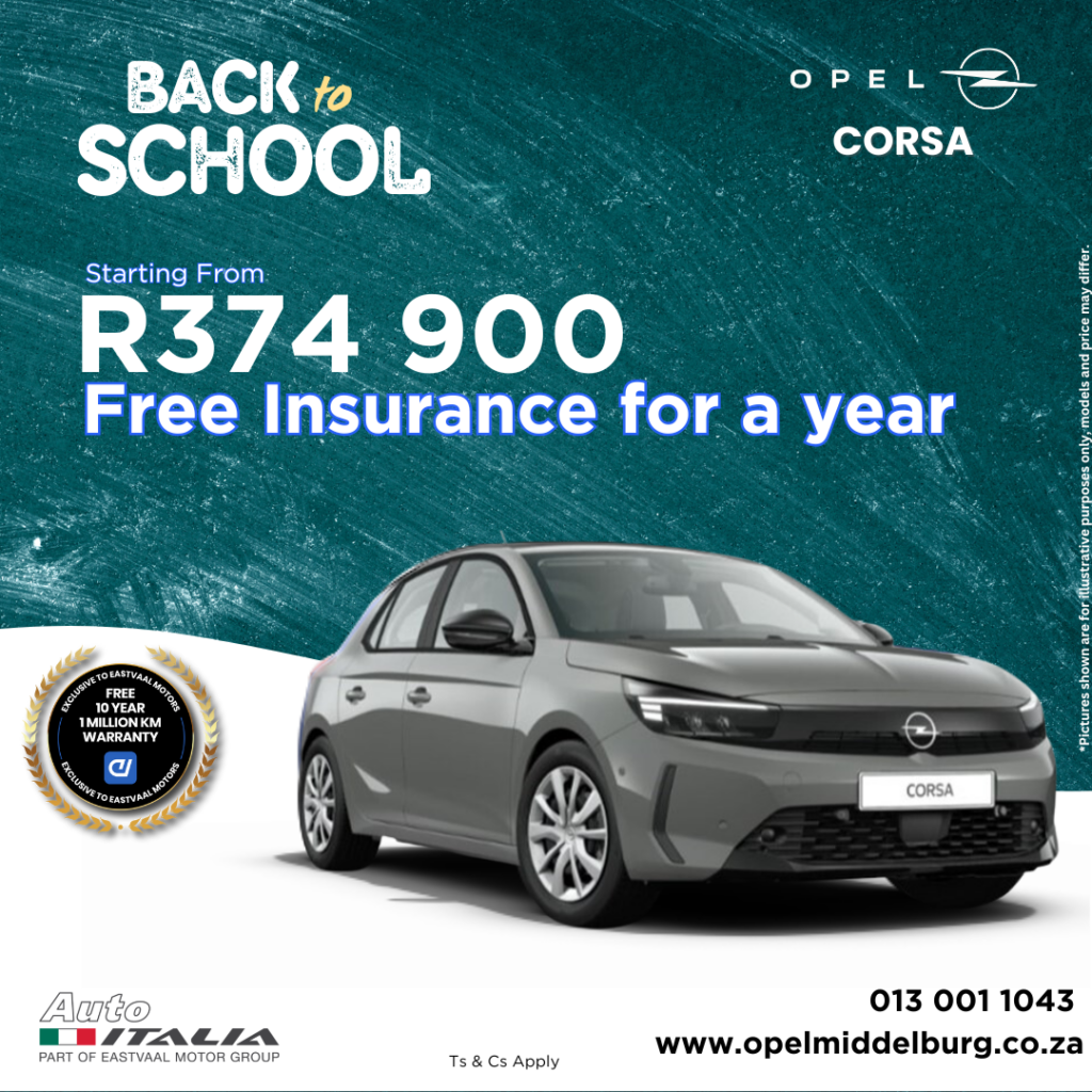 Back to  School – Opel Corsa image from Eastvaal Motors