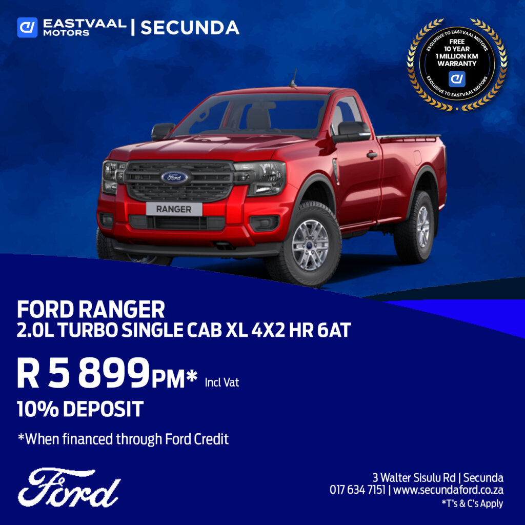 Ford Ranger 2.0L Turbo Sing Cab XL 4×2 HR 6AT image from Eastvaal Motors