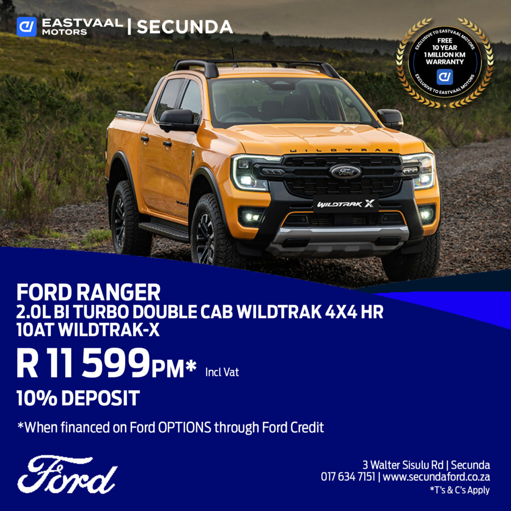 Ford Ranger 2.0L Bi Turbo Double cab WildTrak 4×4 HR 10AT WilTrak-X image from Eastvaal Motors