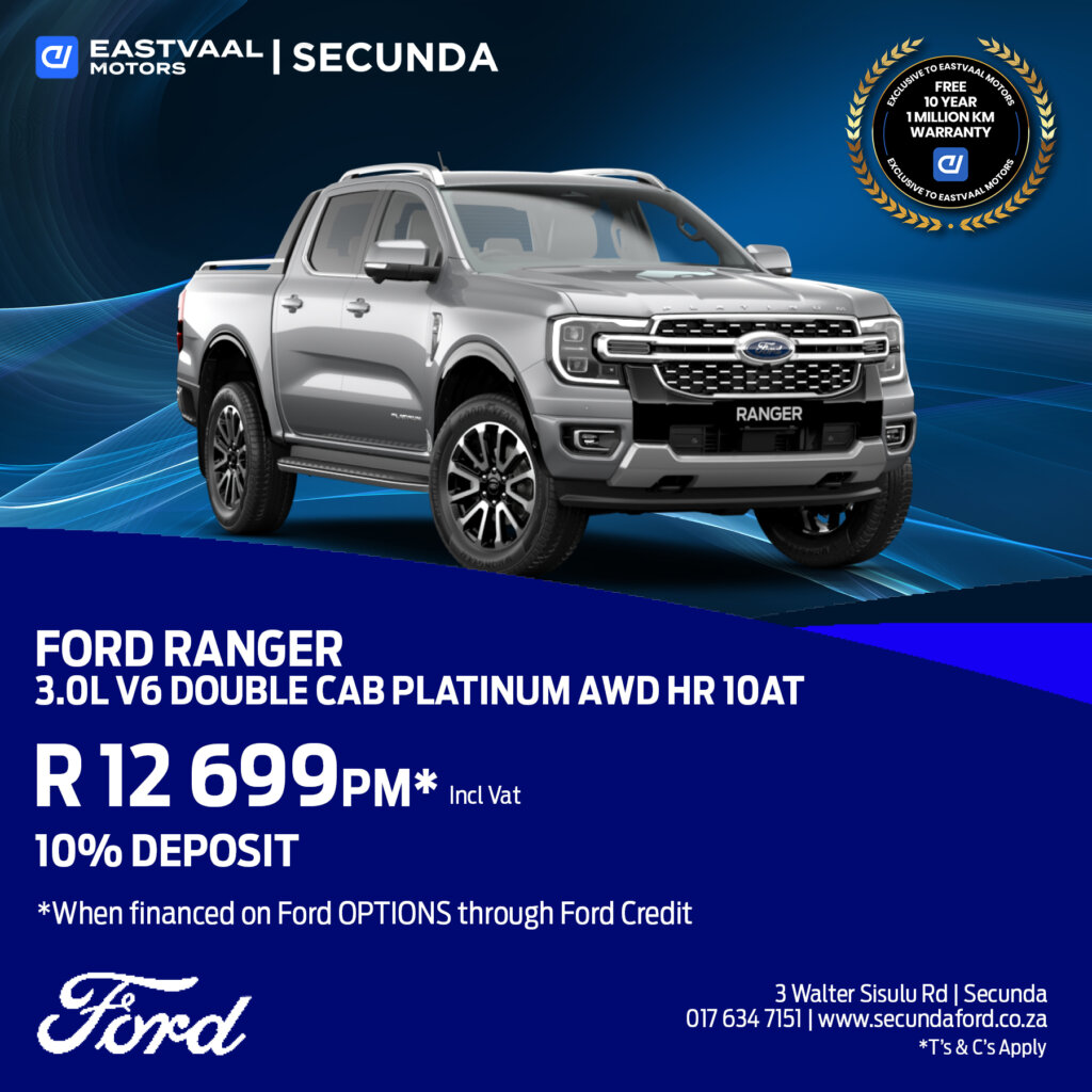 Ford Ranger 3.0L V6 Double Cab Platinum AWD HR 10AT image from Eastvaal Motors