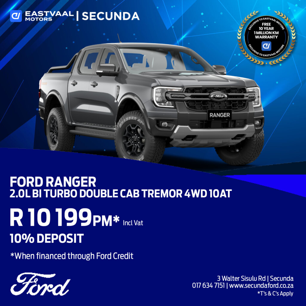 Ford Ranger 2.0L Bi Turbo double cab Tremor 4WD 10AT image from Eastvaal Motors