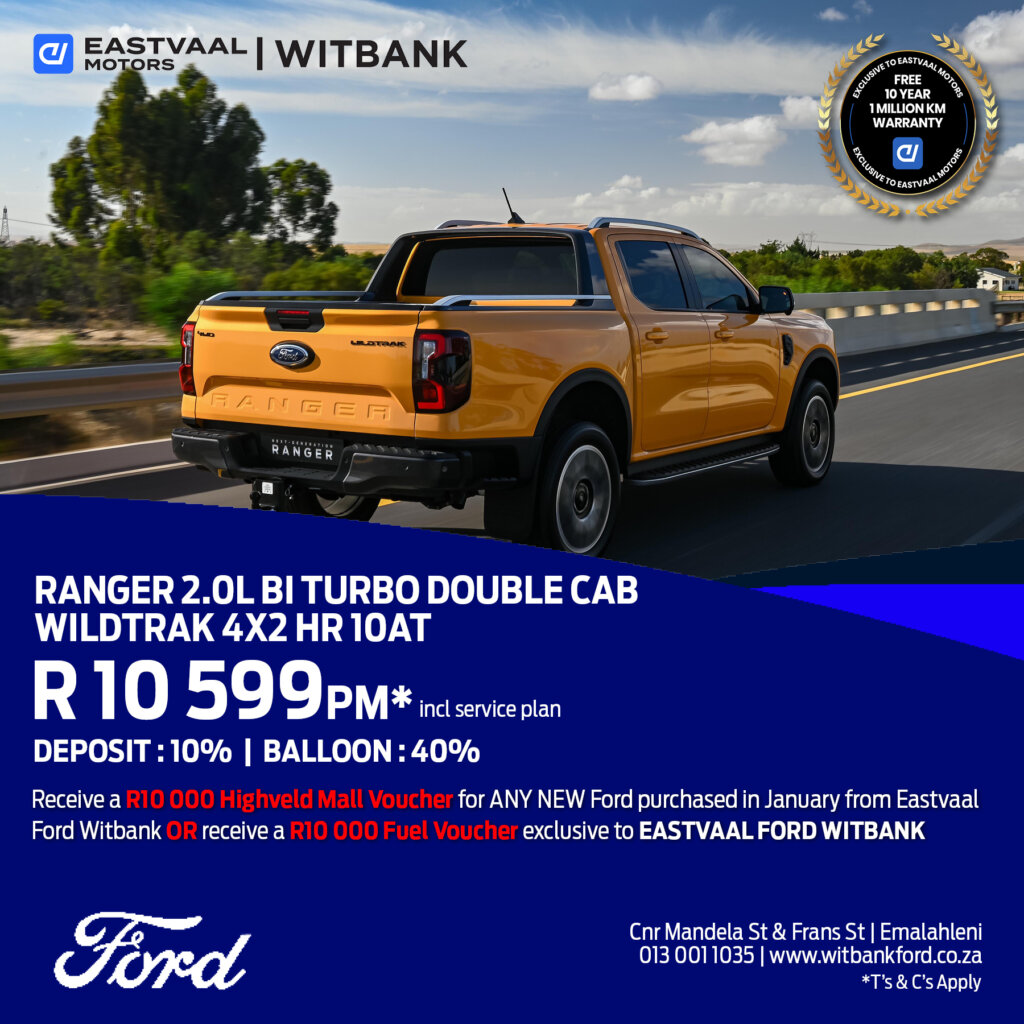 Ford Ranger 2.0L Bi Turbo Double Cab WildTrak 4×2 HR 10AT image from Eastvaal Motors