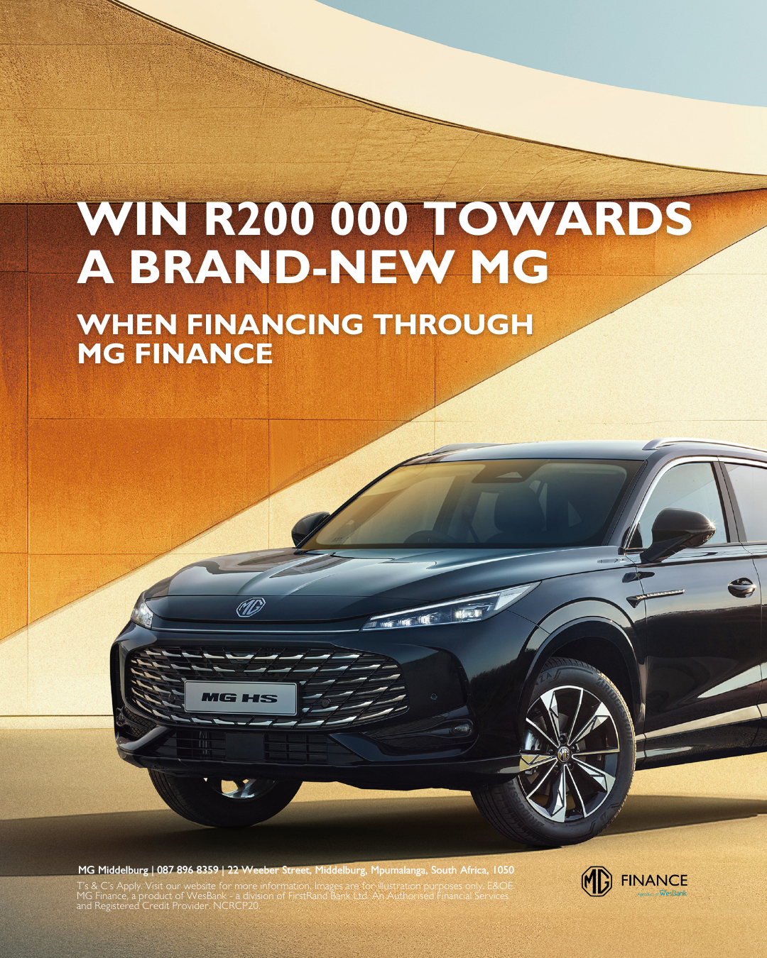 Win with the MG HS image from 